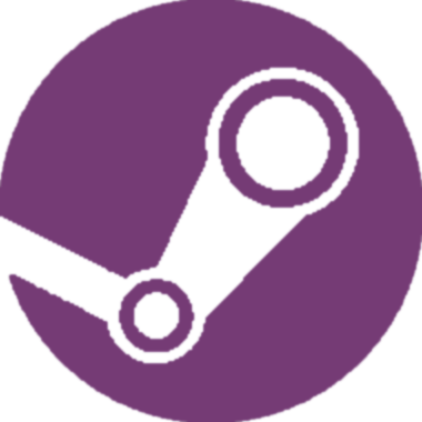 Steam Logo Purple